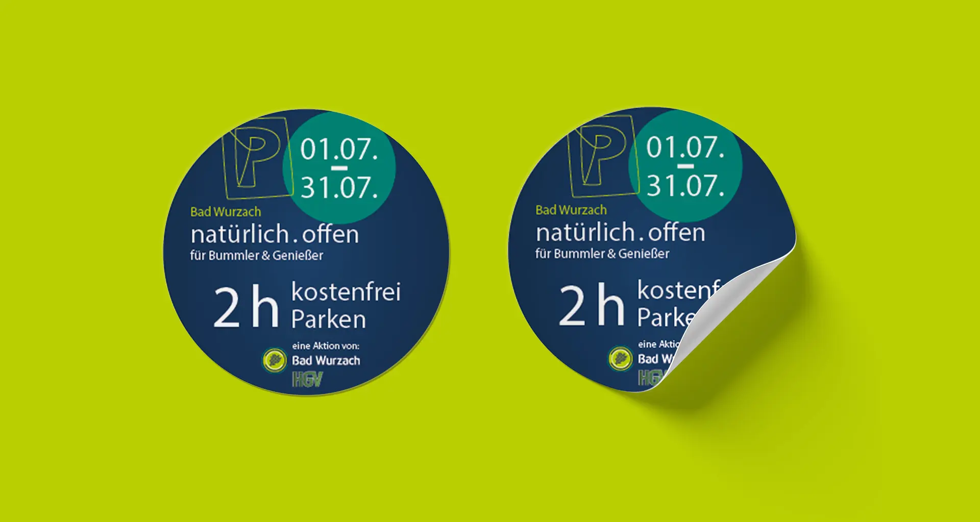 Referenzen der Stadt Bad Wurzach Verkaufsoffener Sonntag Sticker